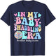 In My Baby Swaddling Era Mother Baby Nurse Postpartum Groovy T-Shirt - T-Shirt | Navy