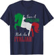 Save a Stallion Ride an Italian Funny design T-Shirt - T-Shirt | Navy