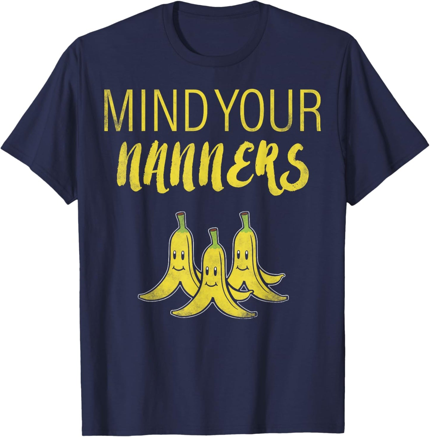 Mario Kart Mind Your Nanners T-Shirt - T-Shirt | Navy