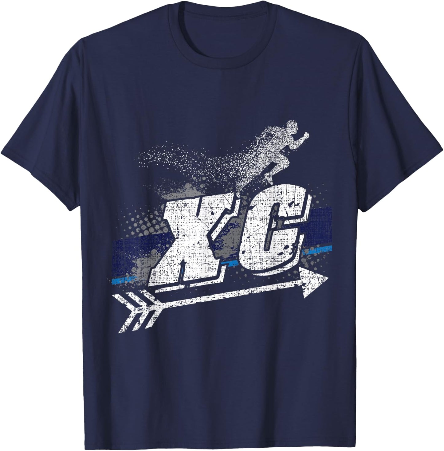 XC Cross Country Runner Open Air Individual Team Sport T-Shirt - T-Shirt | Navy