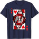 Queen of Hearts - Vintage Valentine's Day Costume T-Shirt - T-Shirt | Navy