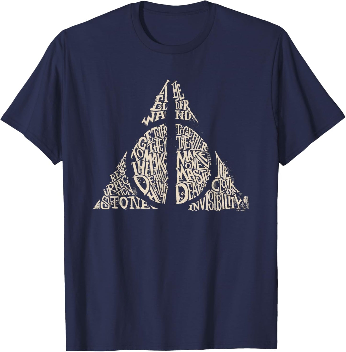 Harry Potter Together Make the Deathly Hallows T-Shirt - T-Shirt | Navy