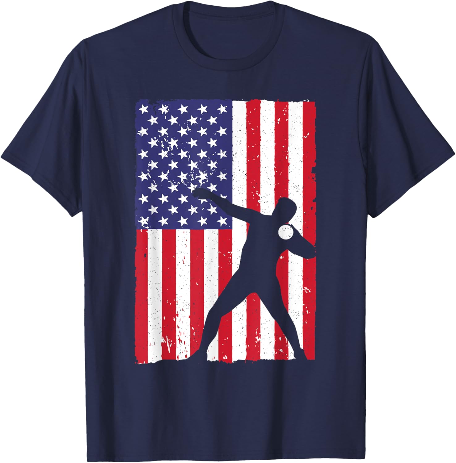 Cool Shot Put Design Women Track And Field Shot Put T-Shirt - T-Shirt | Navy