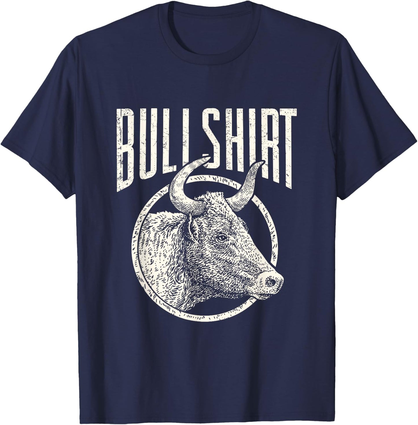 Funny This Is My Bull Shirt Casual Shirt T-Shirt - T-Shirt | Navy