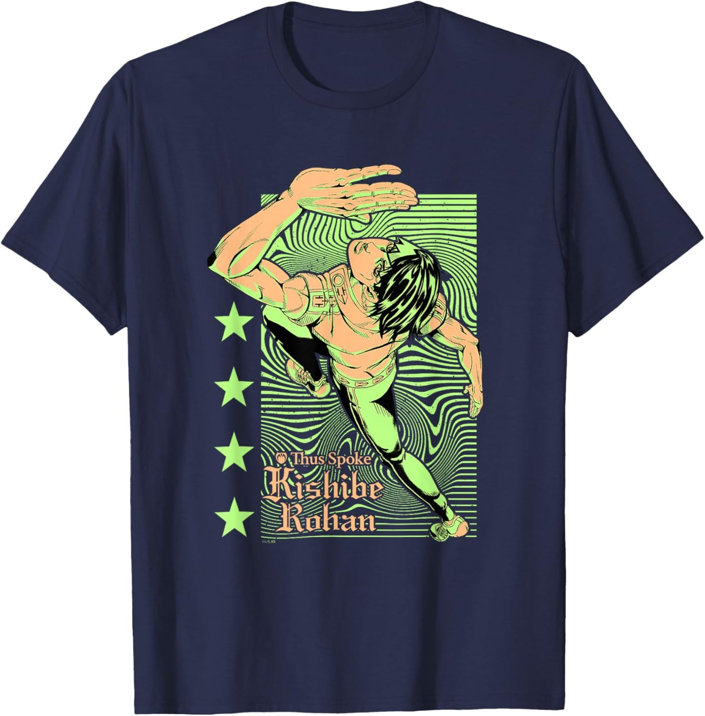Thus Spoke Kishibe Rohan Running Clashing Colors T-Shirt - T-Shirt | Navy