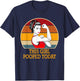 This Girl Pooped Today Funny Retro Humor Gift T-Shirt - T-Shirt | Navy