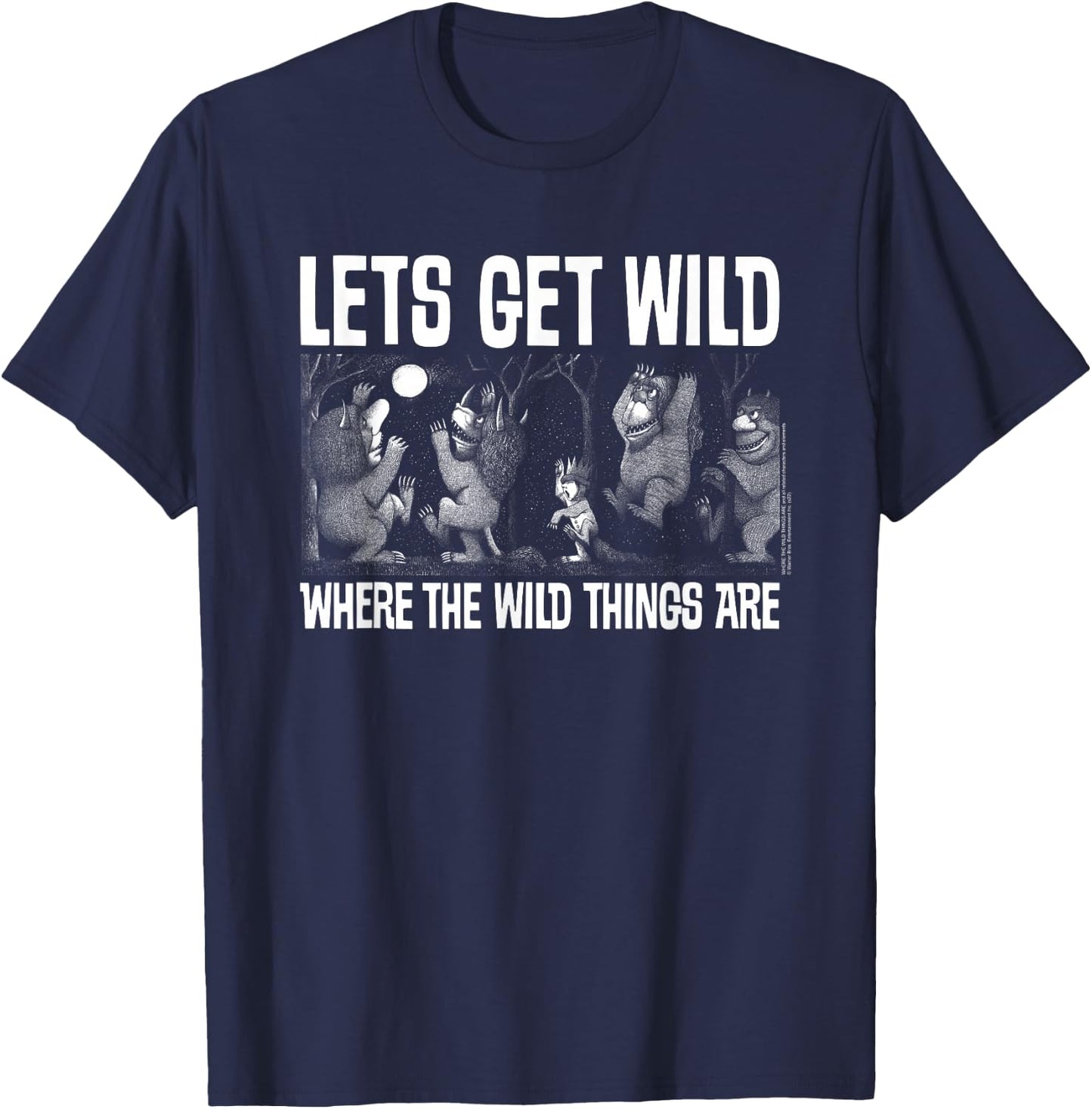 Where the Wild Things Are Let's Get Wild T-Shirt - T-Shirt | Navy