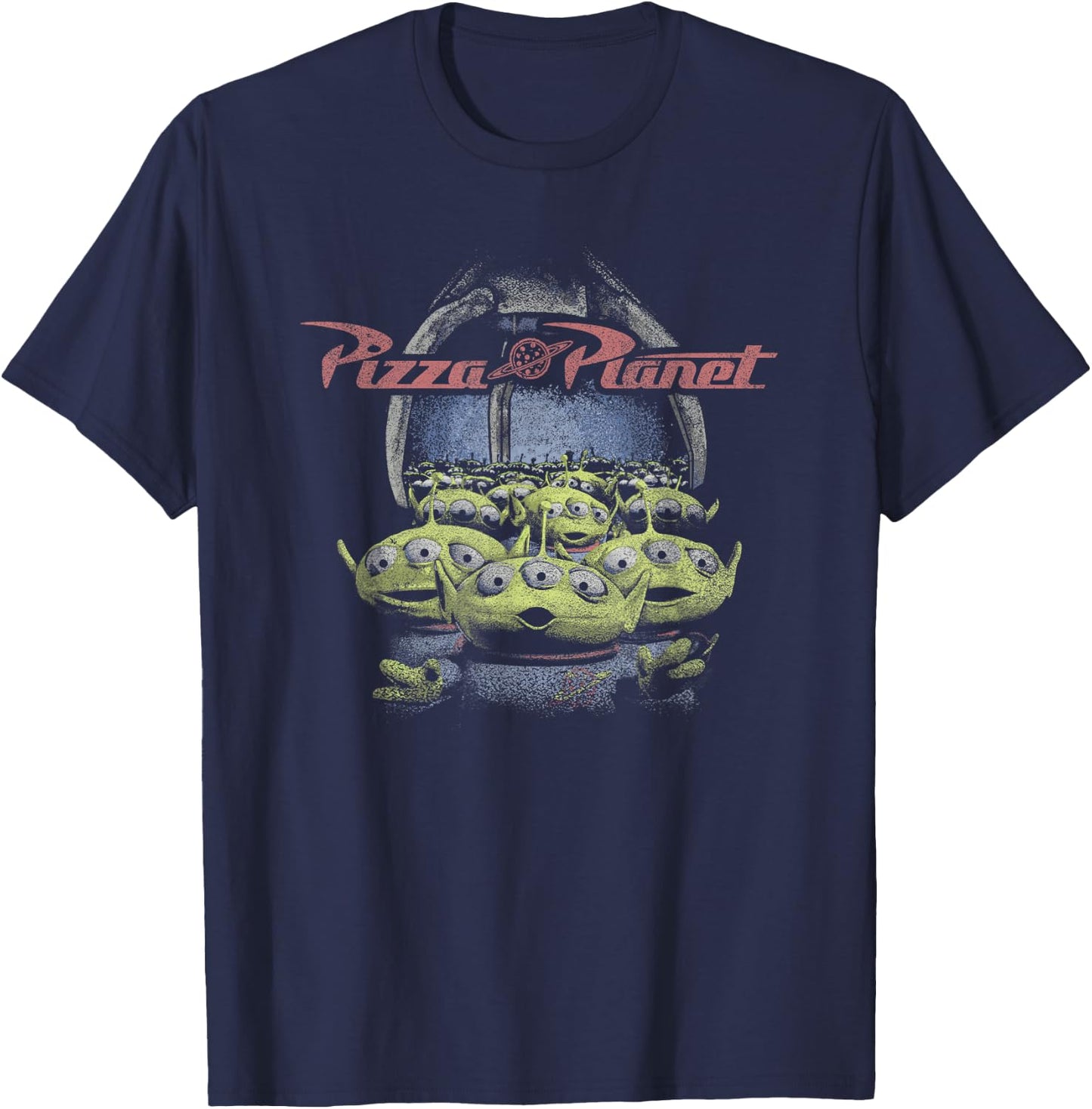 Disney Pixar Toy Story Pizza Planet Aliens & Claw T-Shirt - T-Shirt | Navy