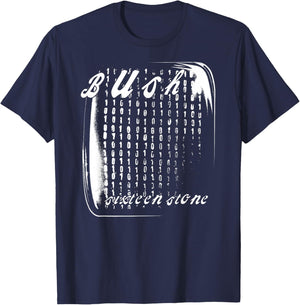 Bush – White Logo On Red T-Shirt - T-Shirt | Navy