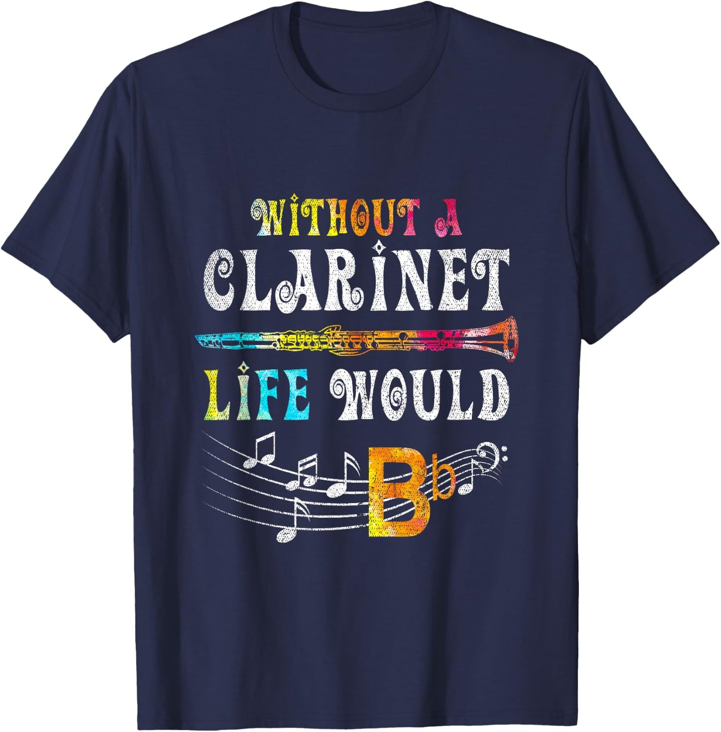Orchestra Musician Gift Funny Clarinet T-Shirt - T-Shirt | Navy