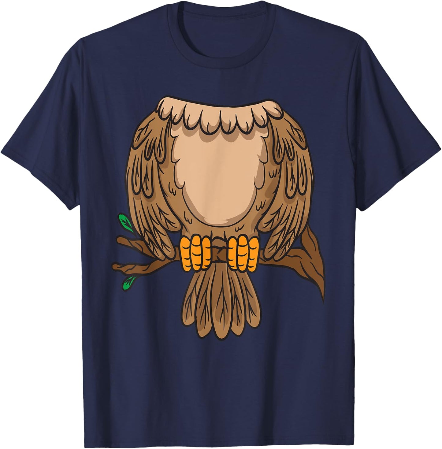 Funny Headless Owl Halloween Night Bird Costume Easy Outfit T-Shirt - T-Shirt | Navy