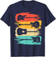 Vintage Guitar Gift Women Music Band Guitarist Stuff T-Shirt - T-Shirt | Navy
