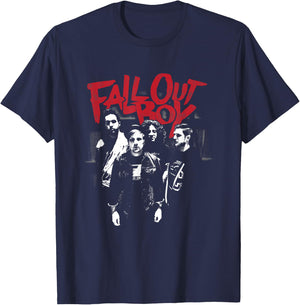 Fall Out Boy - Punk Scratch Photo T-Shirt - T-Shirt | Navy