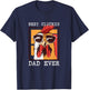 Best Cluckin Dad Ever - Chicken Dad - Best Dad Best Father T-Shirt - T-Shirt | Navy