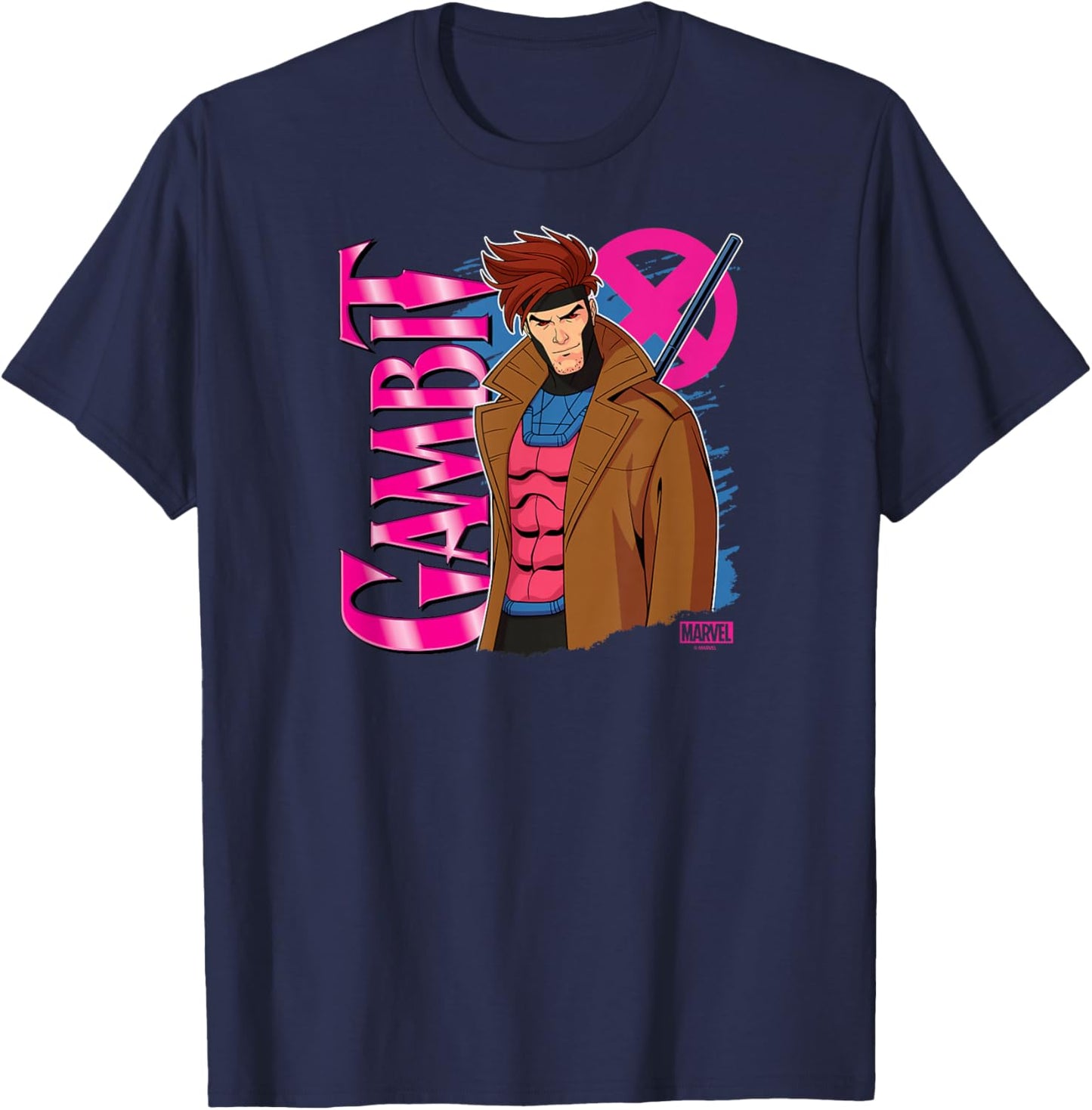 X-Men - Gambit Logo T-Shirt - T-Shirt | Navy