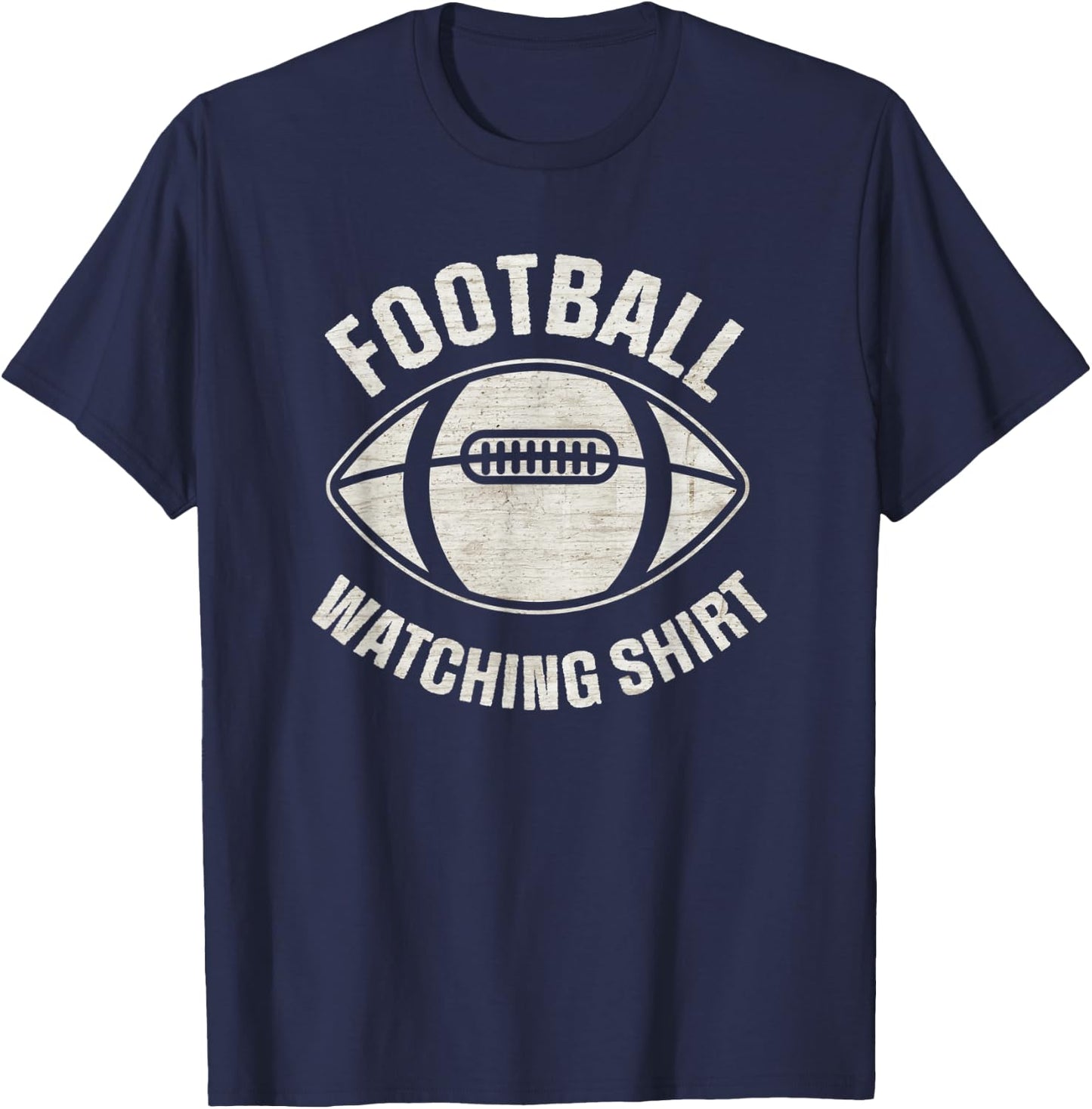 Football Watching Shirt with Football Graphic Logo Generic T-Shirt - T-Shirt | Navy