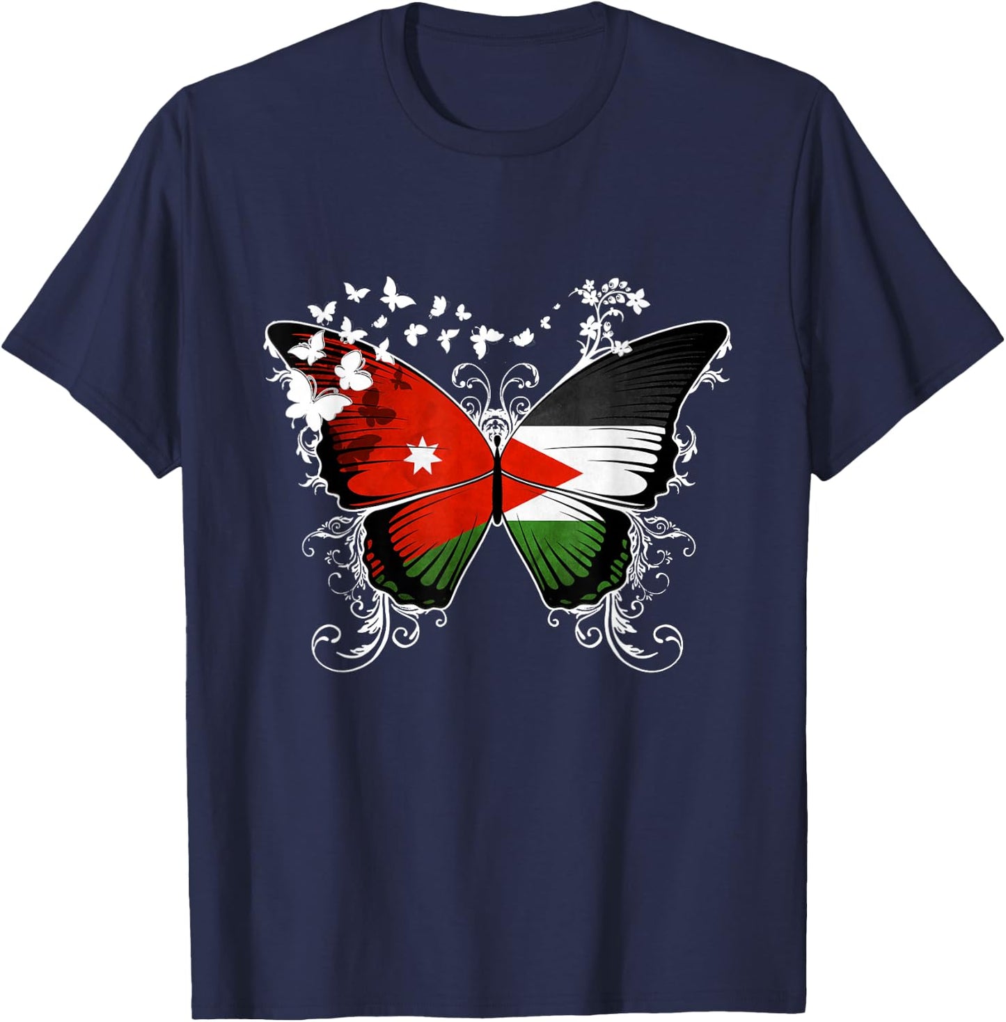 Jordan Flag Jordanian T-Shirt - T-Shirt | Navy