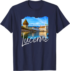 Lucerne Switzerland Souvenir Lucerne T-Shirt - T-Shirt | Navy