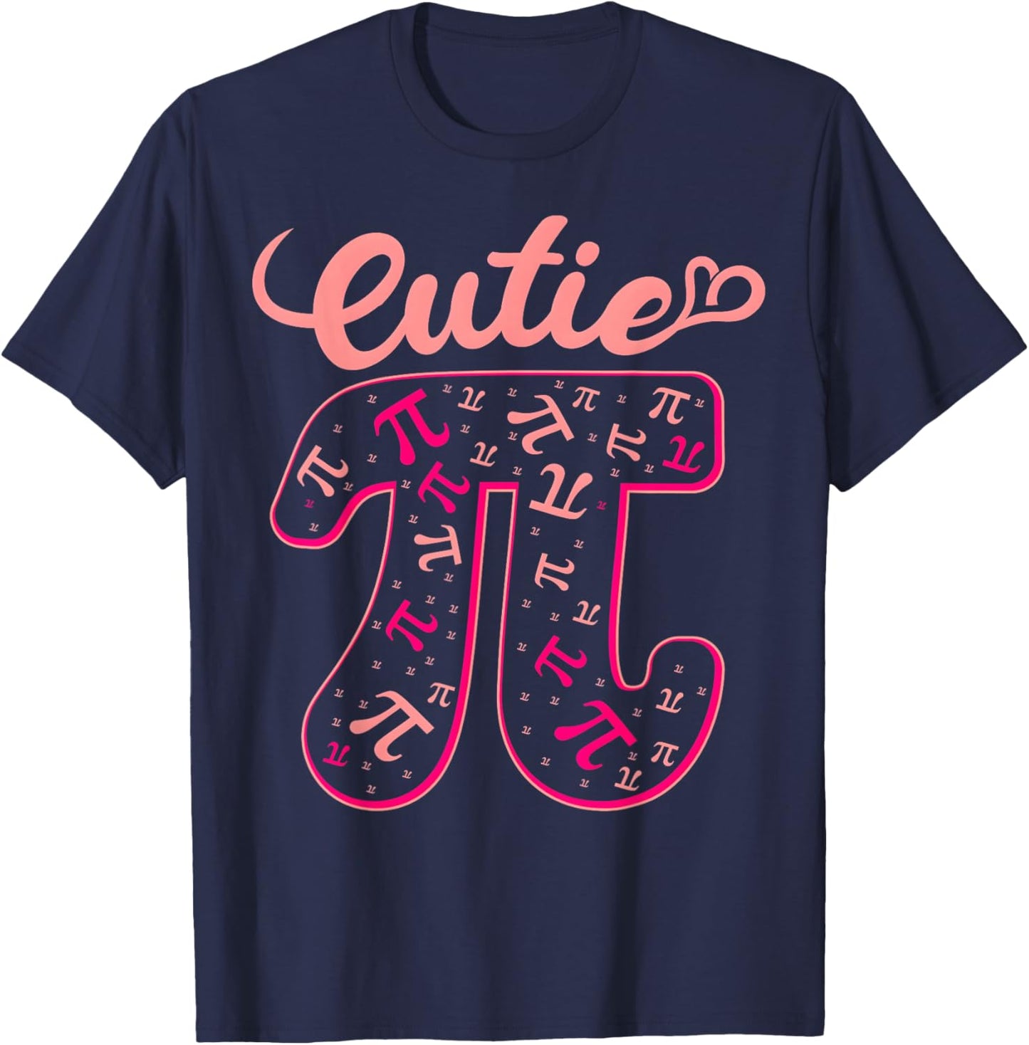Pi Day Shirt Women Kids Men Toddler Math Teacher Cutie Pi T-Shirt - T-Shirt | Navy