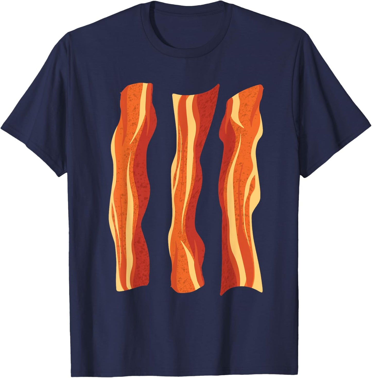 Cool Bacon Halloween Costume Eater | Funny Lazy DIY Gift T-Shirt - T-Shirt | Navy