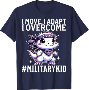 Military Child Kids Purple Up Month of Military Child Gifts T-Shirt - T-Shirt | Navy