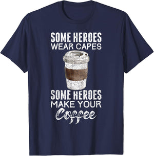 Funny Coffeemaker Coffee Lover Gift Barista T-Shirt - T-Shirt | Navy