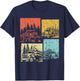 Vintage Log Truck Driver Funny Logger Birthday Logging T-Shirt - T-Shirt | Navy