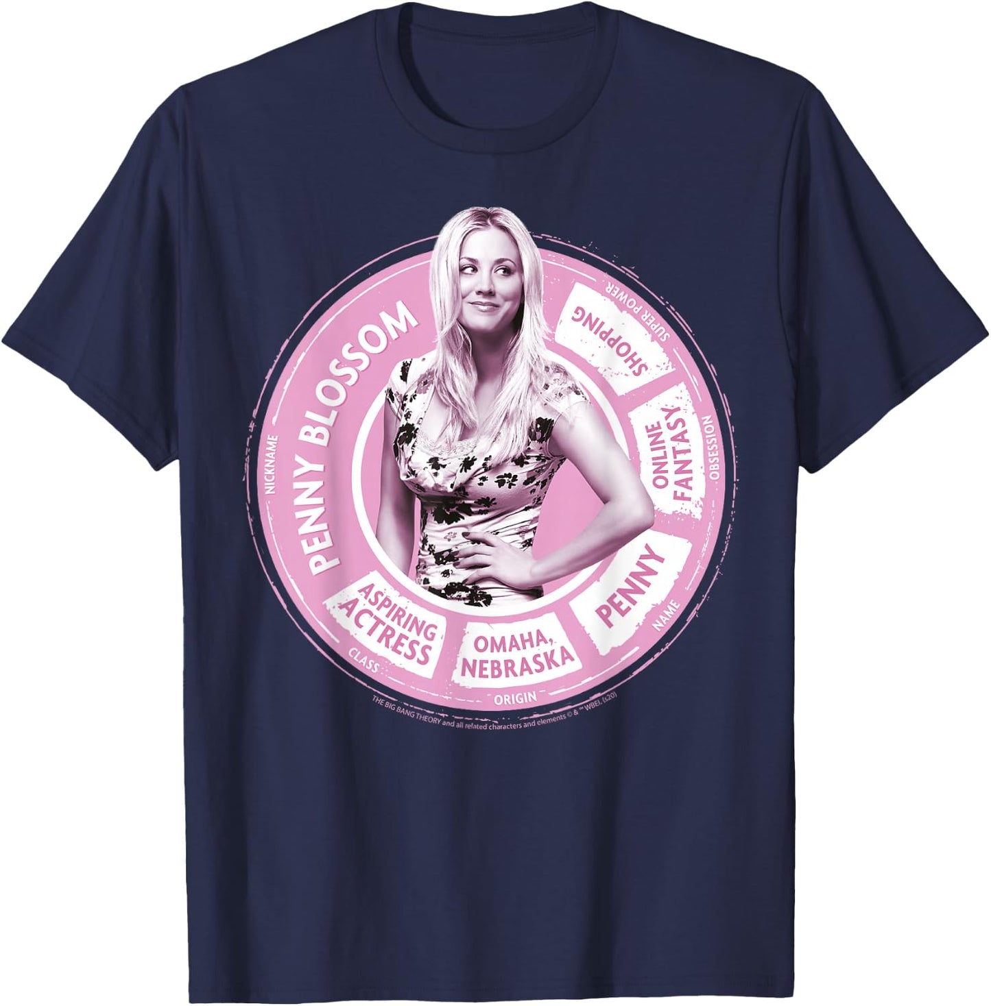 The Big Bang Theory Penny Statistics T-Shirt - T-Shirt | Navy