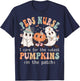 Peds Nurse Cutest Pumpkins Halloween Pediatric Nurse T-Shirt - T-Shirt | Navy
