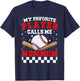 Proud Baseball Mommom Of A Baseball Player Mommom T-Shirt - T-Shirt | Navy