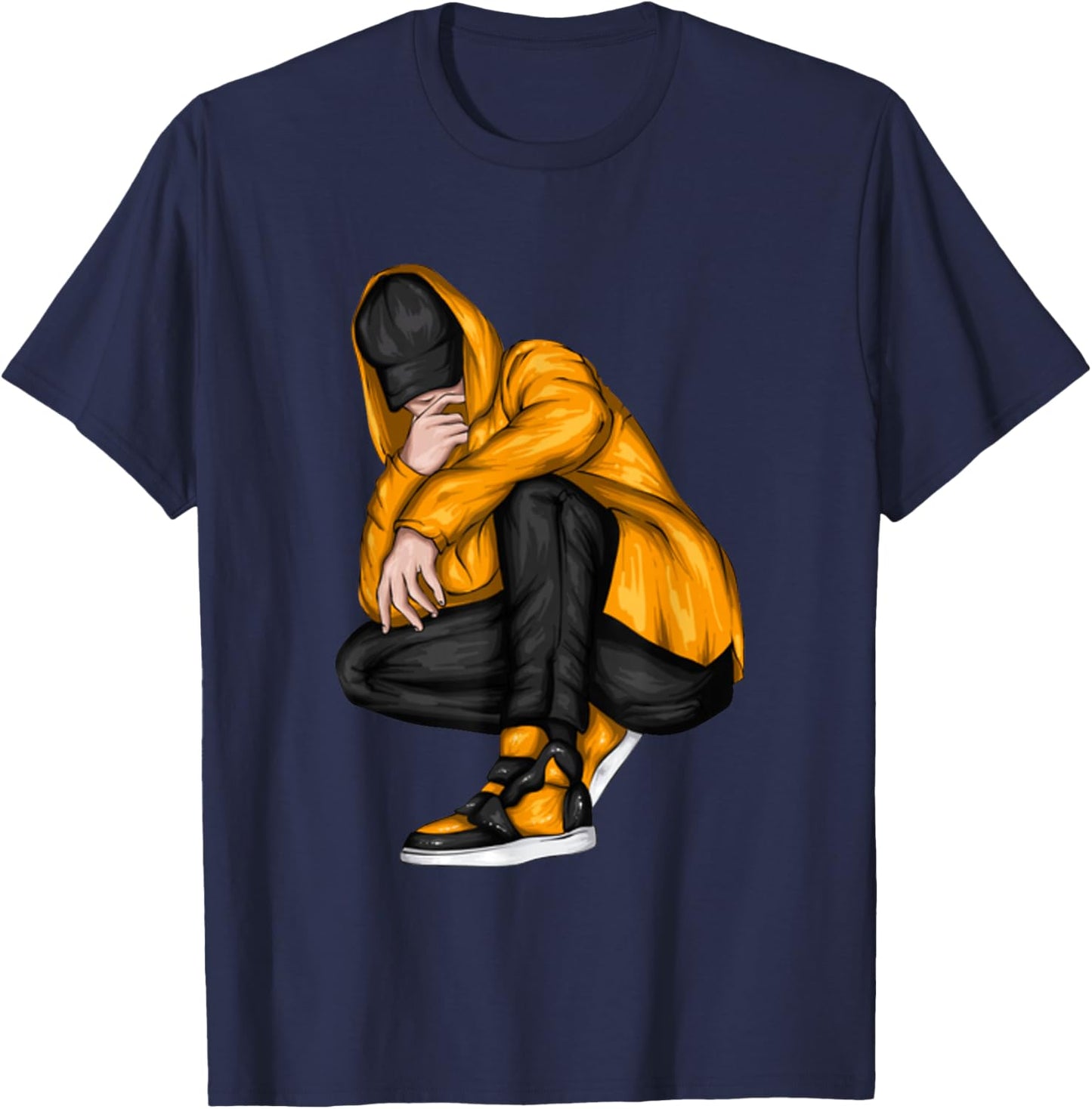 B-Boy Bboying Hip Hop Music Break Dance T-Shirt - T-Shirt | Navy