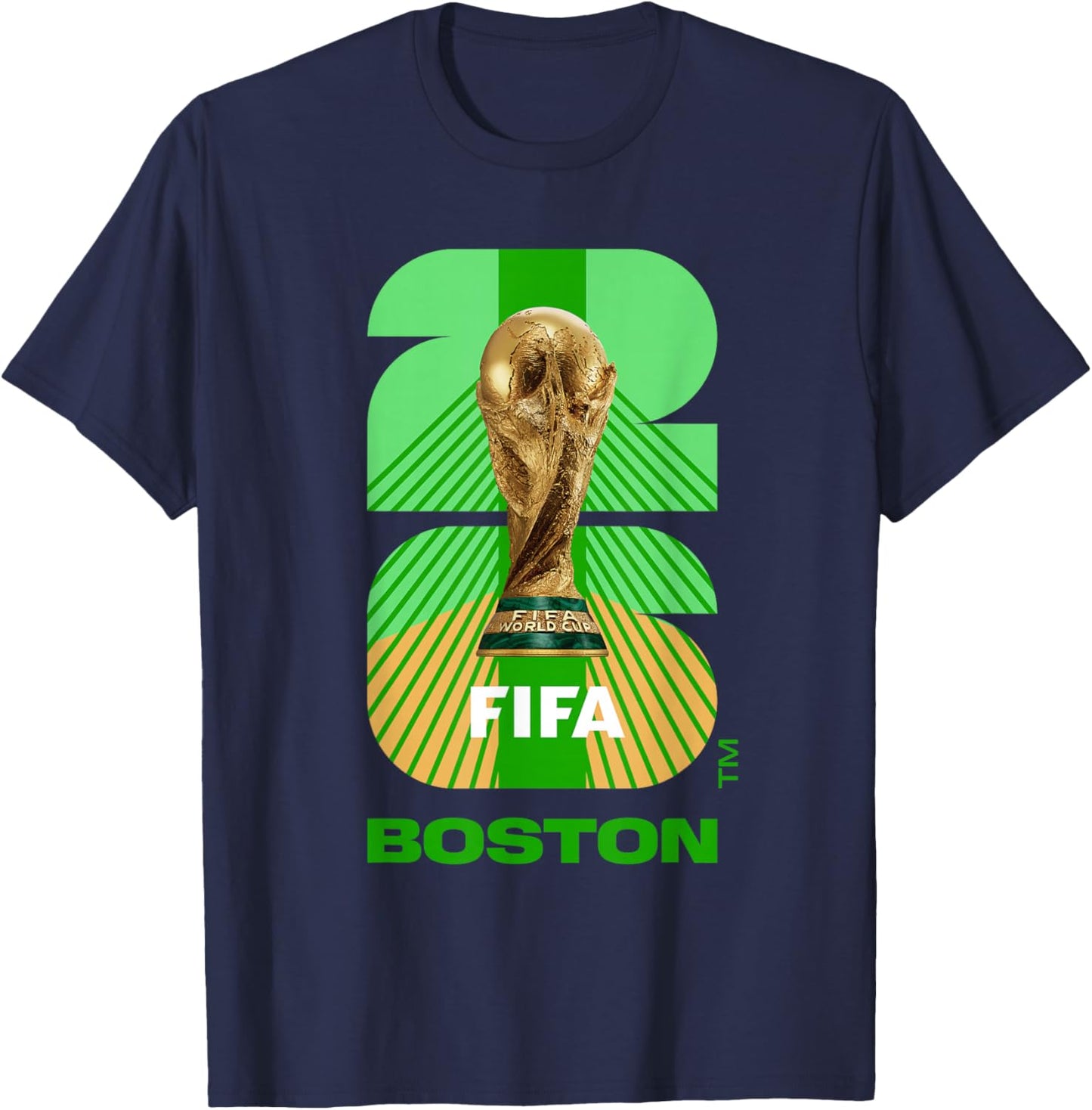 FIFA World CUP26 Boston Trophy Color T-Shirt - T-Shirt | Navy