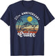 20th Wedding Anniversary Cruise Romantic Anniversaries T-Shirt - T-Shirt | Navy