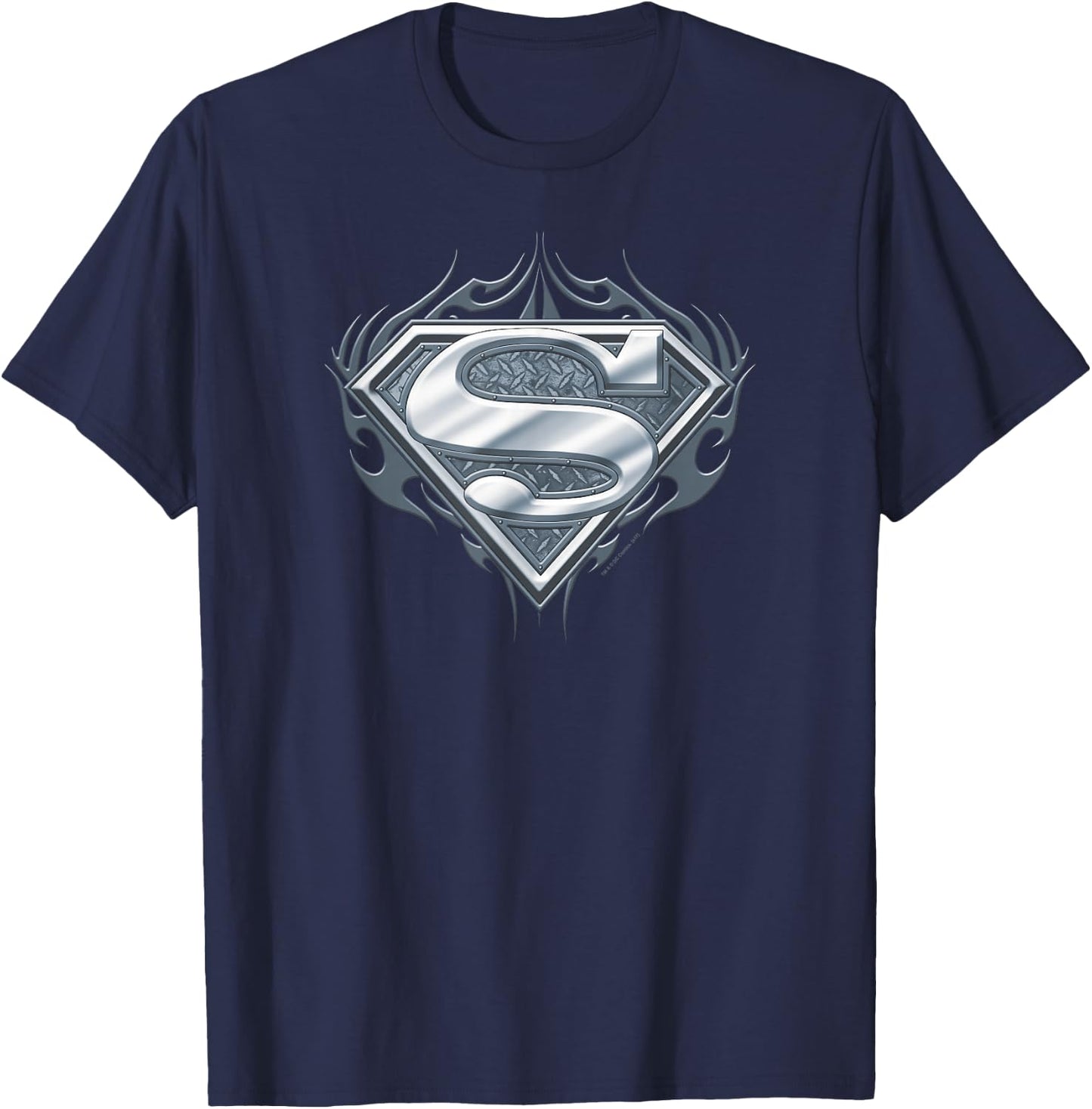 Superman Biker Metal T Shirt T-Shirt - T-Shirt | Navy