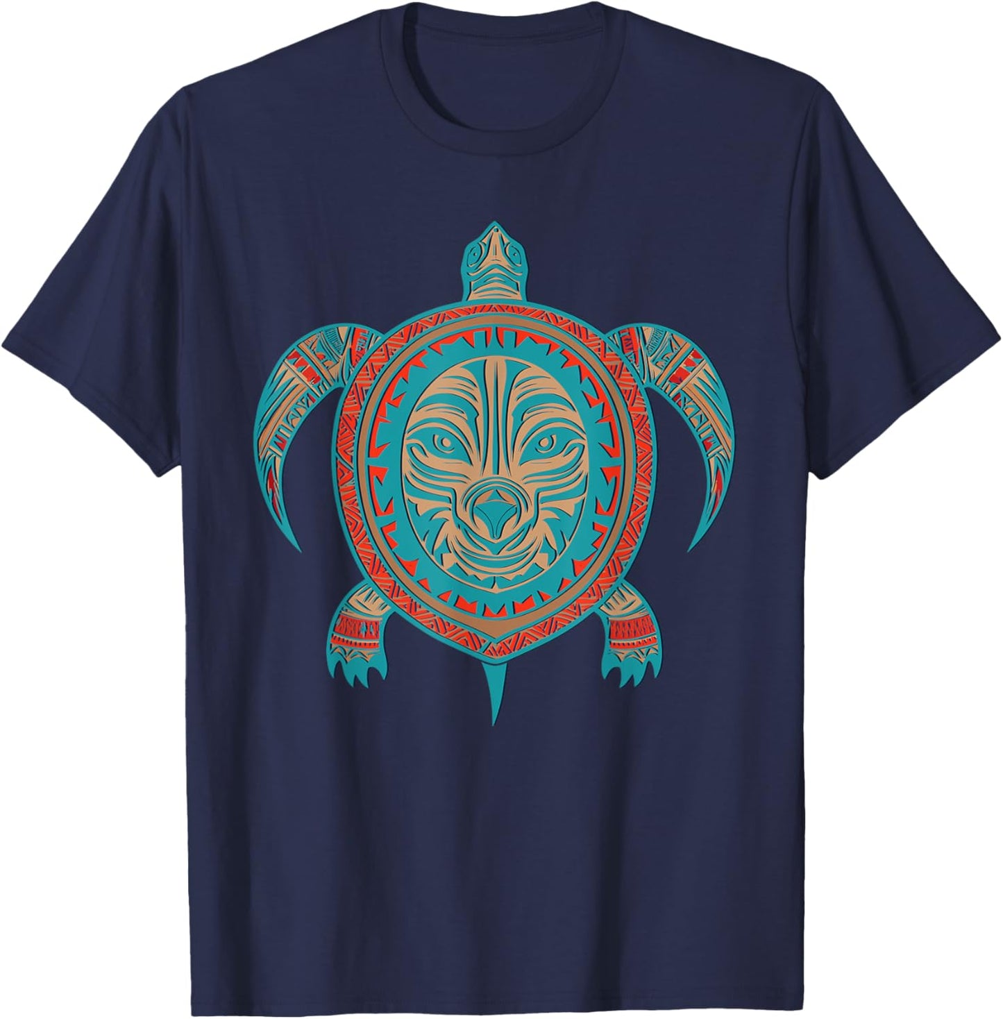 Native American Haida Turtle Indian Pride Tlingit Men Women T-Shirt - T-Shirt | Navy