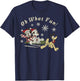 Disney Mickey Minnie and Pluto Oh What Fun Christmas Sled T-Shirt - T-Shirt | Navy