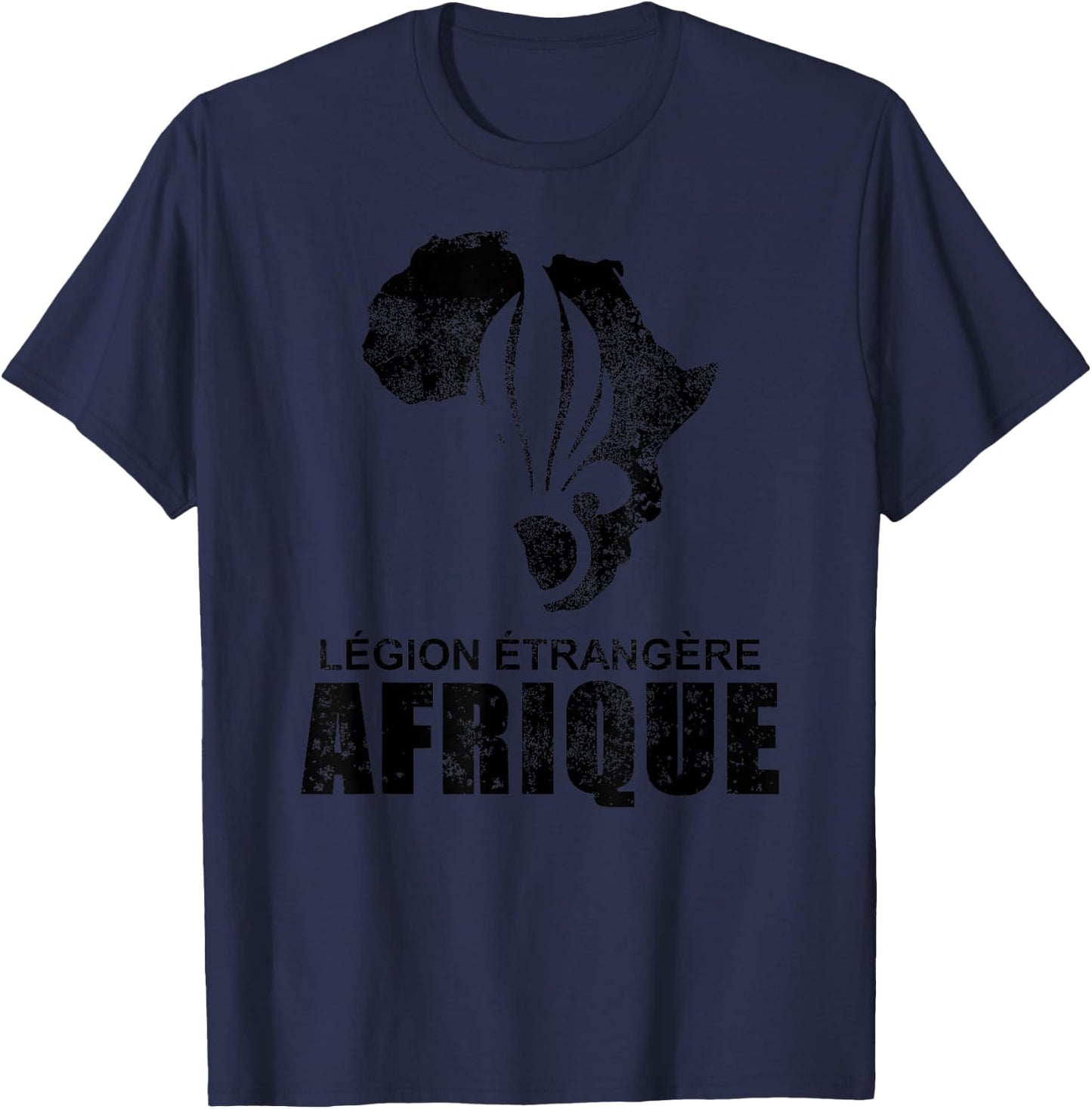 French Foreign Legion T shirt - Legion Etrangere Afrique T-Shirt - T-Shirt | Navy