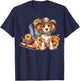 Beagle Dog Cowgirl boots Cowboy hat Sunflower Summer T-Shirt - T-Shirt | Navy