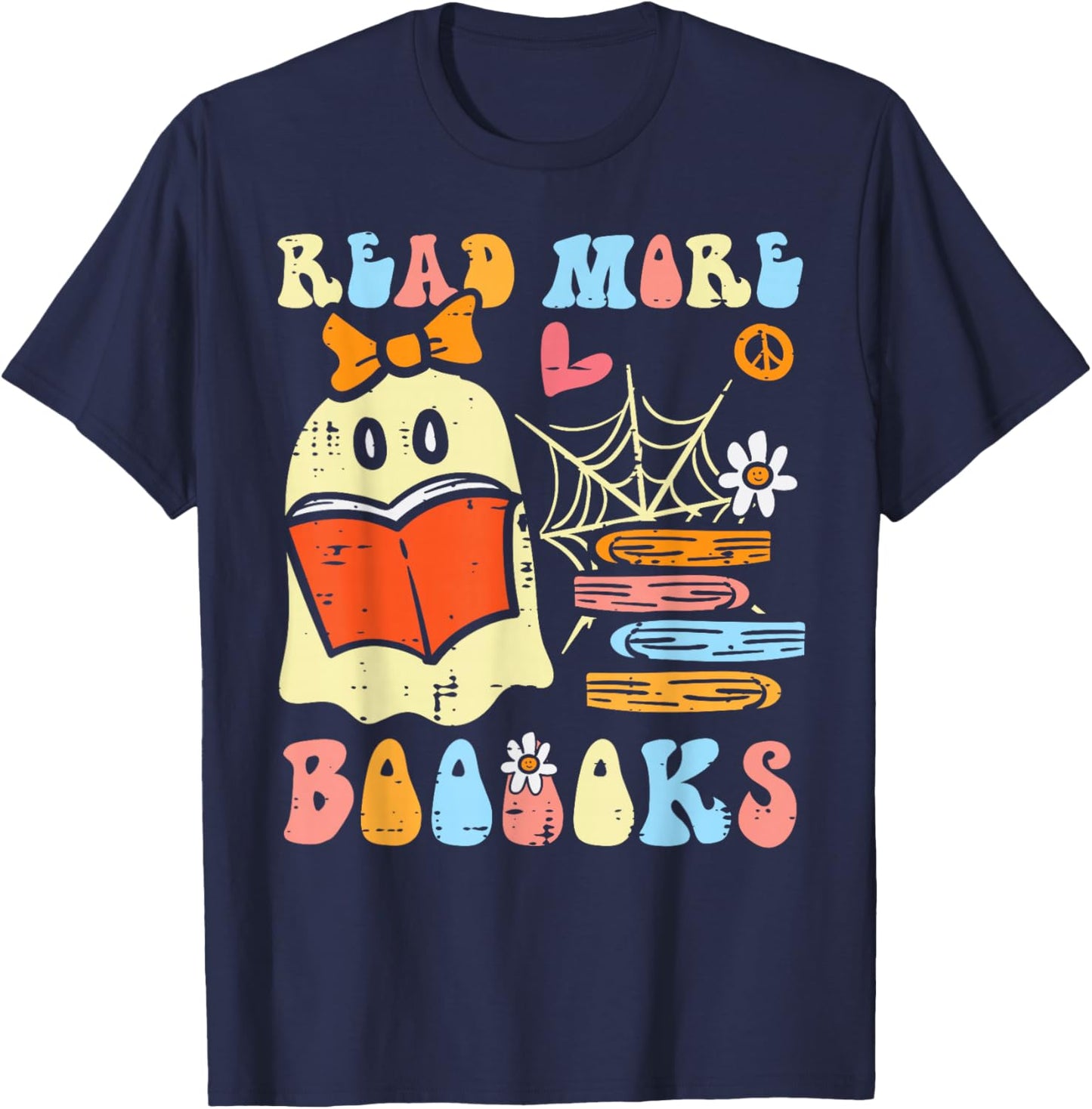 Halloween Teacher Read More Books Librarian Costume Women T-Shirt - T-Shirt | Navy