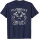 Gorilla Face Monkey Angry Growling Scary Silverback Gorilla T-Shirt - T-Shirt | Navy