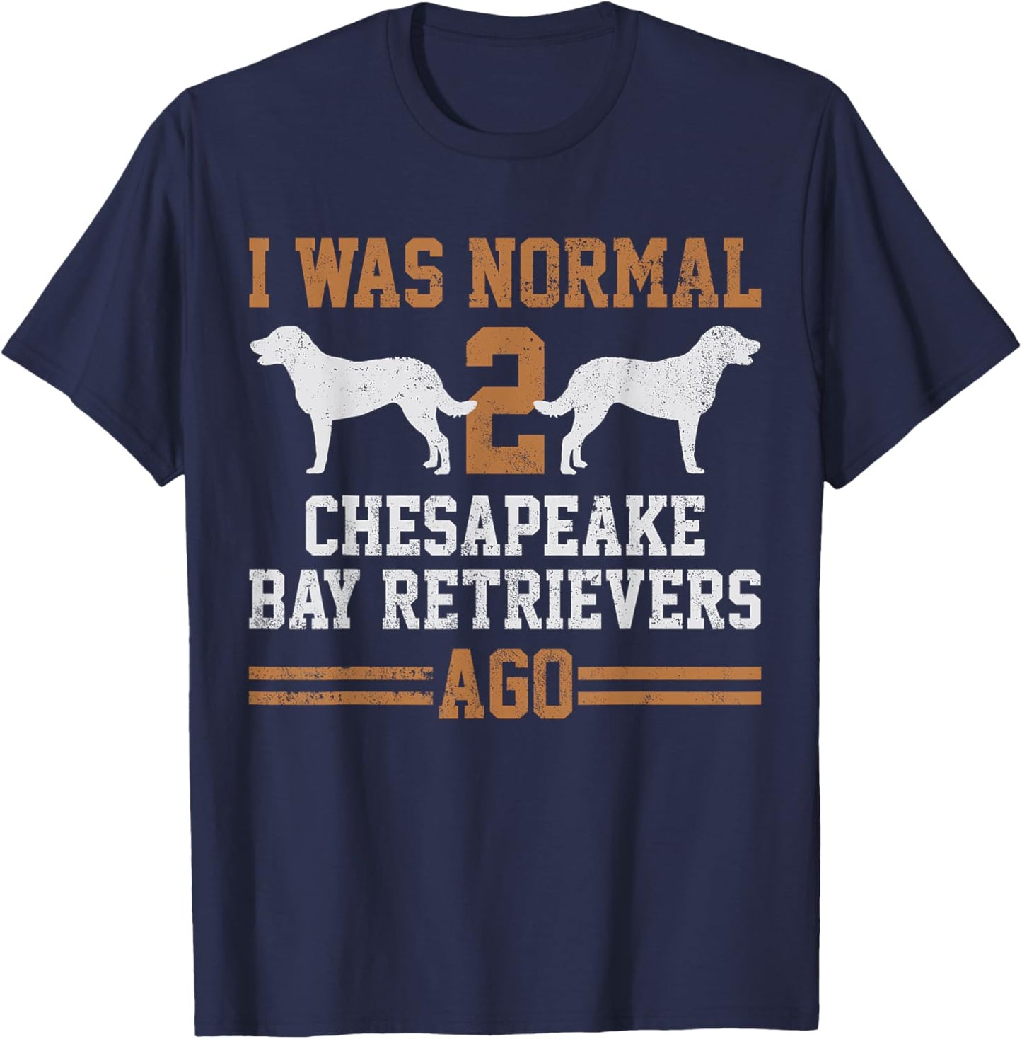 Awesome Dog Gifts Chesapeake Bay Retriever Dog - Men's Black Short Sleeve Classic Fit Cotton 60% Polyester 40% S T-Shirt - T-Shirt | Navy