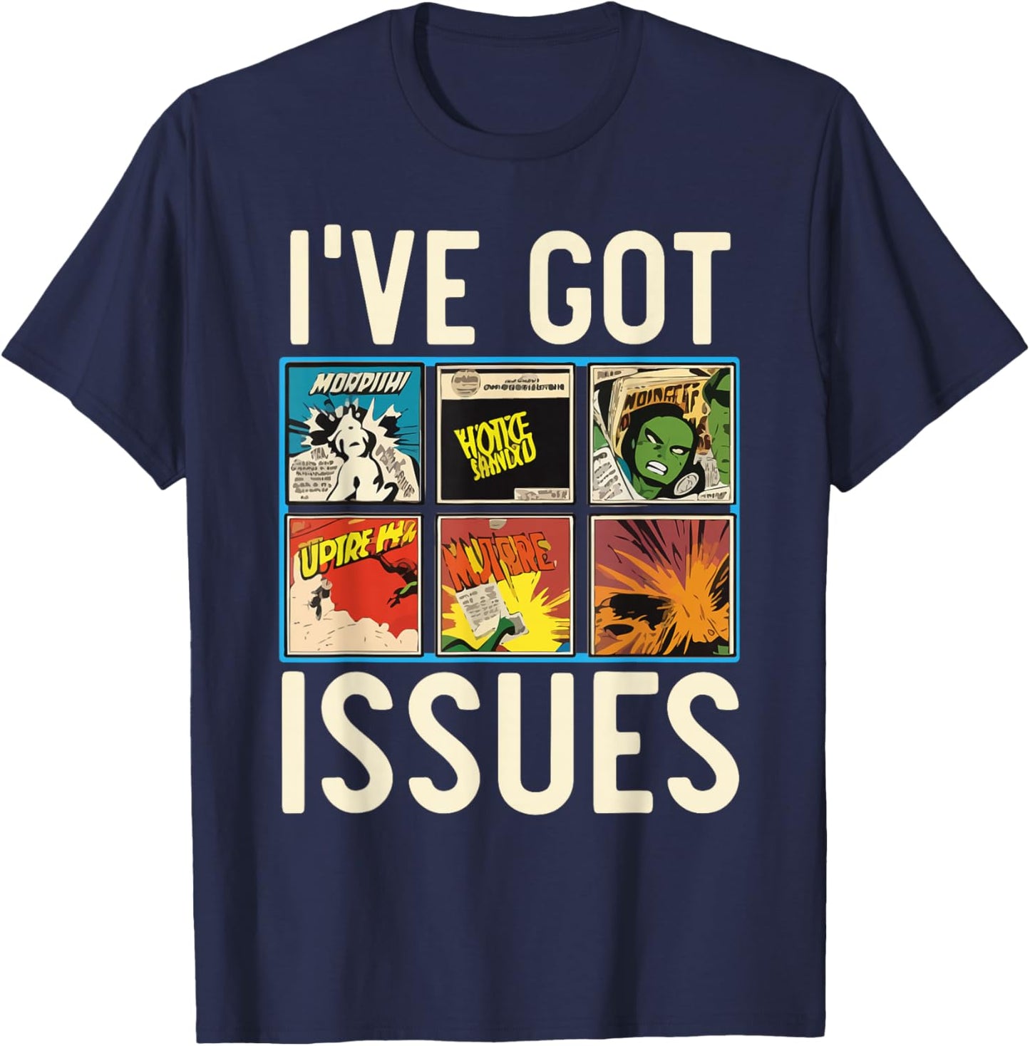 Comic Collector Comic Reader Reading Comic Books T-Shirt - T-Shirt | Navy
