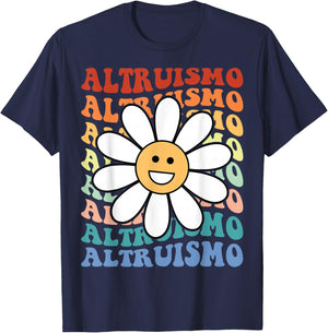 Altruismo Selfless Giving Inspiration Retro Groovy Altruismo T-Shirt - T-Shirt | Navy