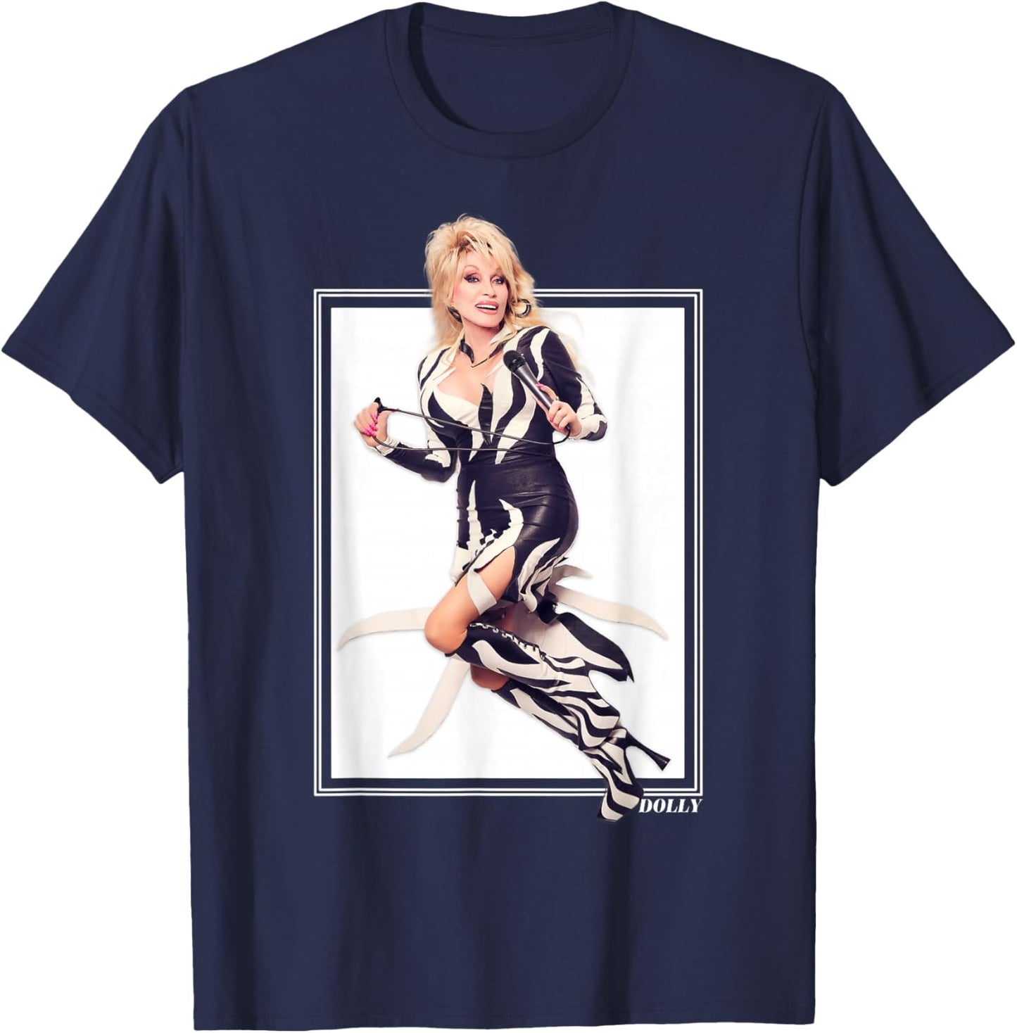 Dolly Parton Iconic Rockstar T-Shirt - T-Shirt | Navy