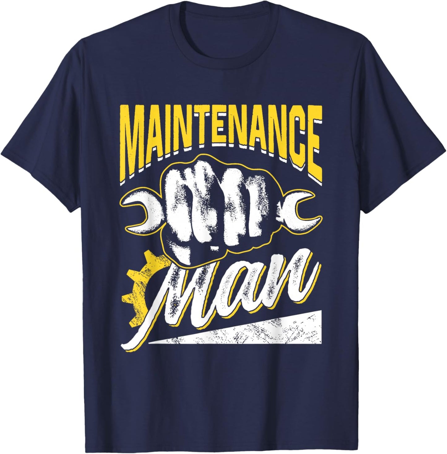 Maintenance Man Job Worker Men Technician Maintenance Man T-Shirt - T-Shirt | Navy
