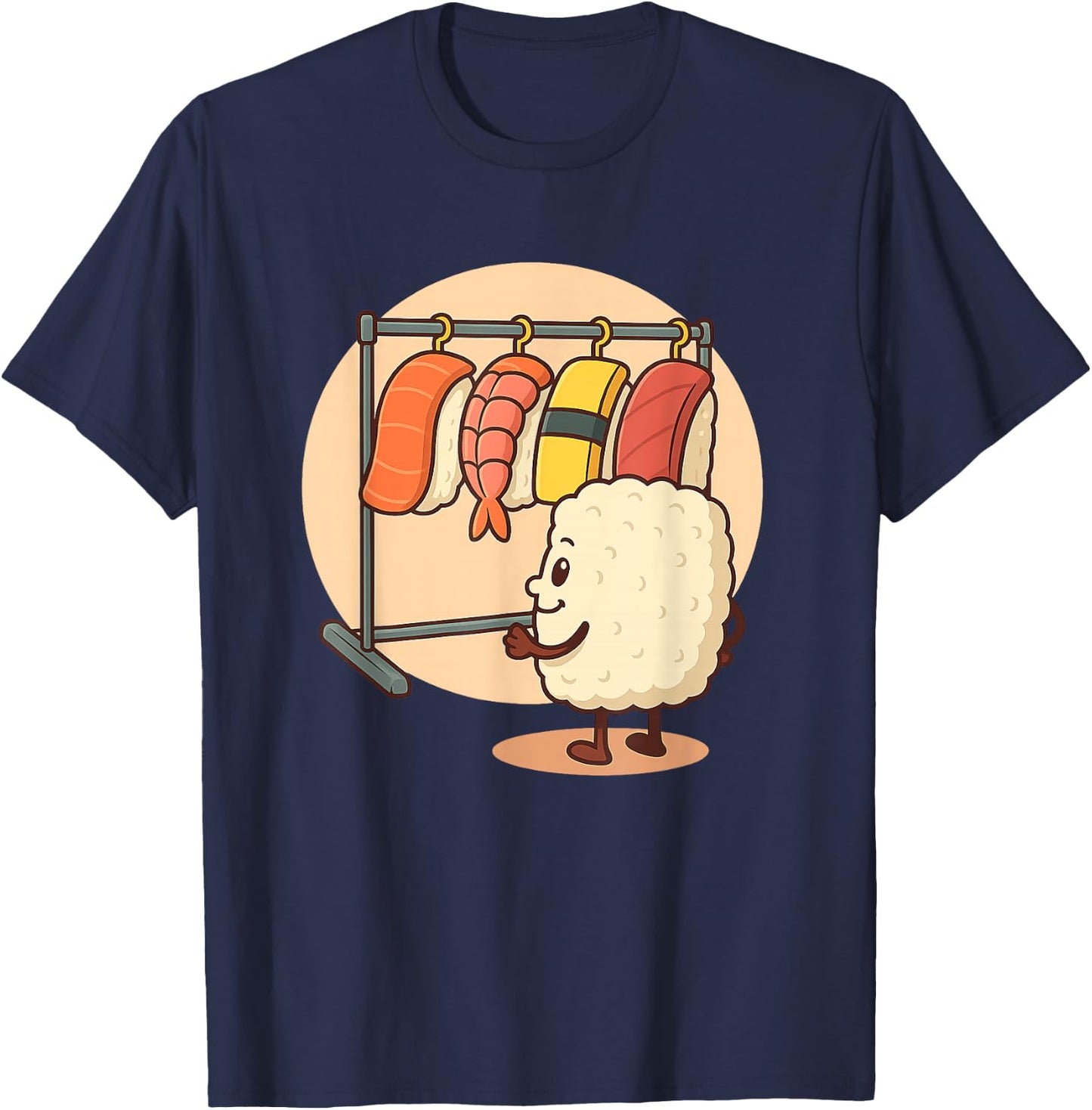 Sushi Wardrobe - Japan Lover Japanese Cuisine Chef T-Shirt - T-Shirt | Navy
