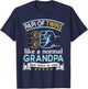 Happy Papi Of Twins Like A Normal Father Just Twice As Cool T-Shirt - T-Shirt | Navy