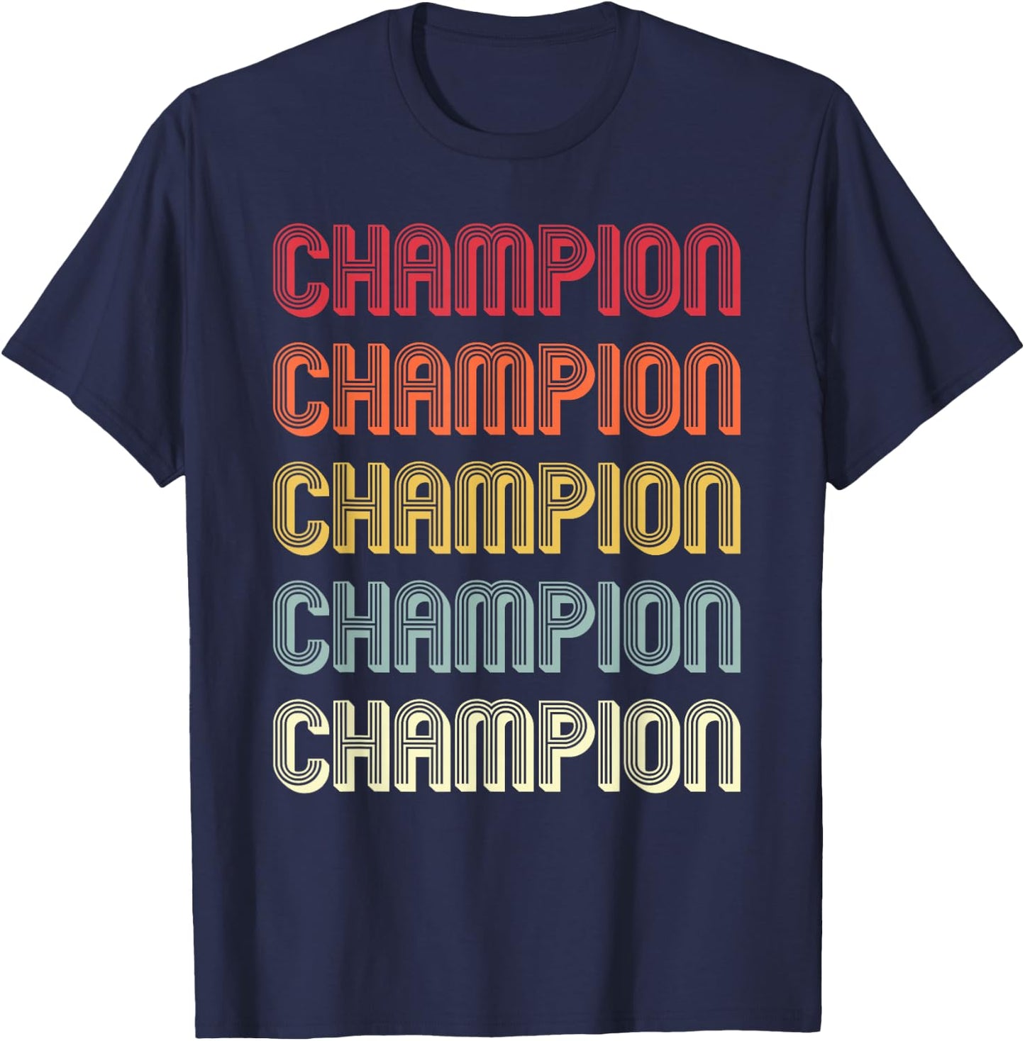 CHAMPION Gift Surname Funny Retro Vintage Birthday Reunion T-Shirt - T-Shirt | Navy