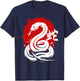 Year of Snake 2025 Happy Chinese Lunar New Year Snake Zodiac T-Shirt - T-Shirt | Navy