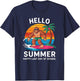 Summer Last Day of School Celebration Student Teacher Fun T-Shirt - T-Shirt | Navy